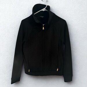 Lauren Ralph Lauren Funnelneck Zip Black Quilted Women's Jacket size medium